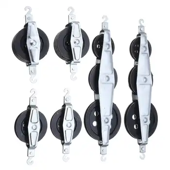 

6Pcs/Set Mechanical Effect Mechanics Demonstration Pulleys Physical Laboratory Equipment Experiment Fixed/Moving Pulleys Model