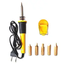 7 PCS/Set 220V 30W EU Plug Wood Carving Soldering Iron J3
