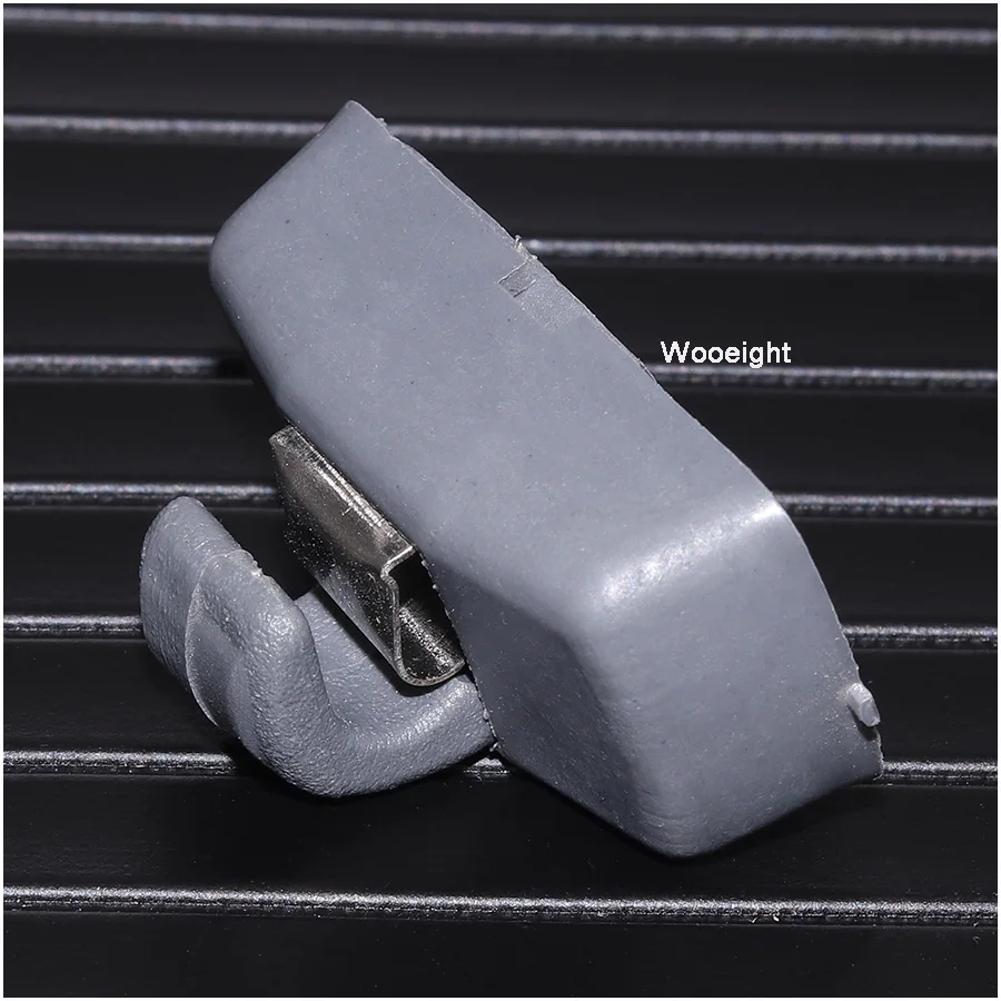 Wooeight 3B0857561B Gray Sun Visor Sunvisor Hook Clip Bracket Hanger For VW Golf Jetta Passat Polo Seat Beetle 3B0 857 561 B (1)
