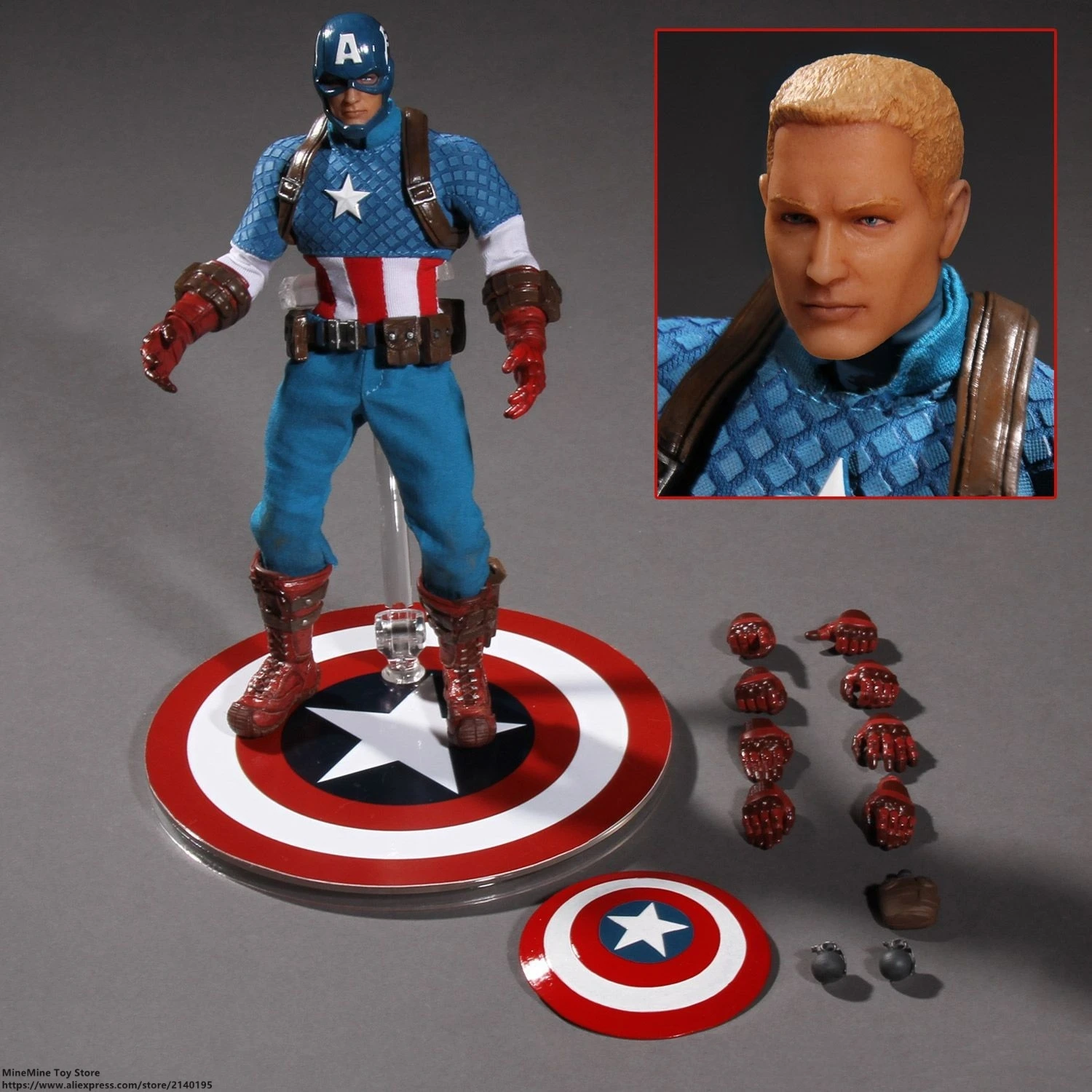 

DISNEY Marvel Avengers Captain America 16.5cm Action Figure Anime Mini Decoration PVC Collection Figurine Toys model children