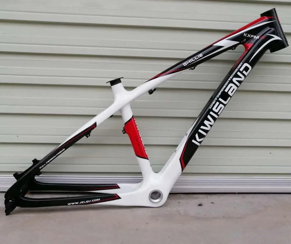 

last stock full carbon 26 er 15 inch 17" tappered mountain bike frame for disc brake