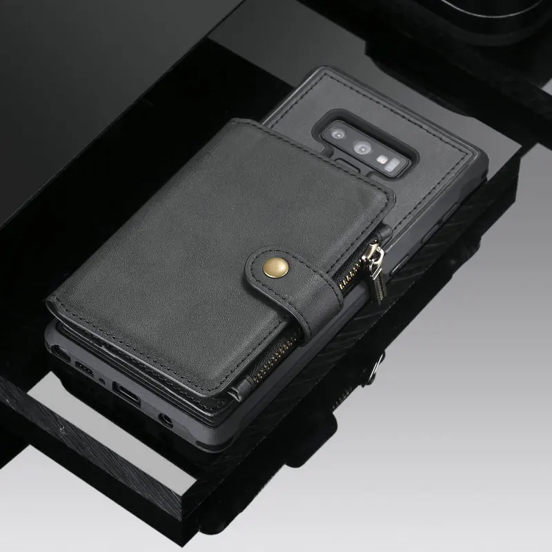 

Zipper Wallet for Coque Samsung Note9 Case Flip Cover Samsung Galaxy Note 9 Cover 8 Note8 Shell for Samsung Note 10 Plus 5G Case