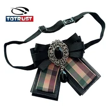 Галстук-бабочка в клетку для женщин, галстук-бабочка, Женский галстук-бабочка в британском стиле, роскошный женский галстук-бабочка, Свадебный галстук Krawatte