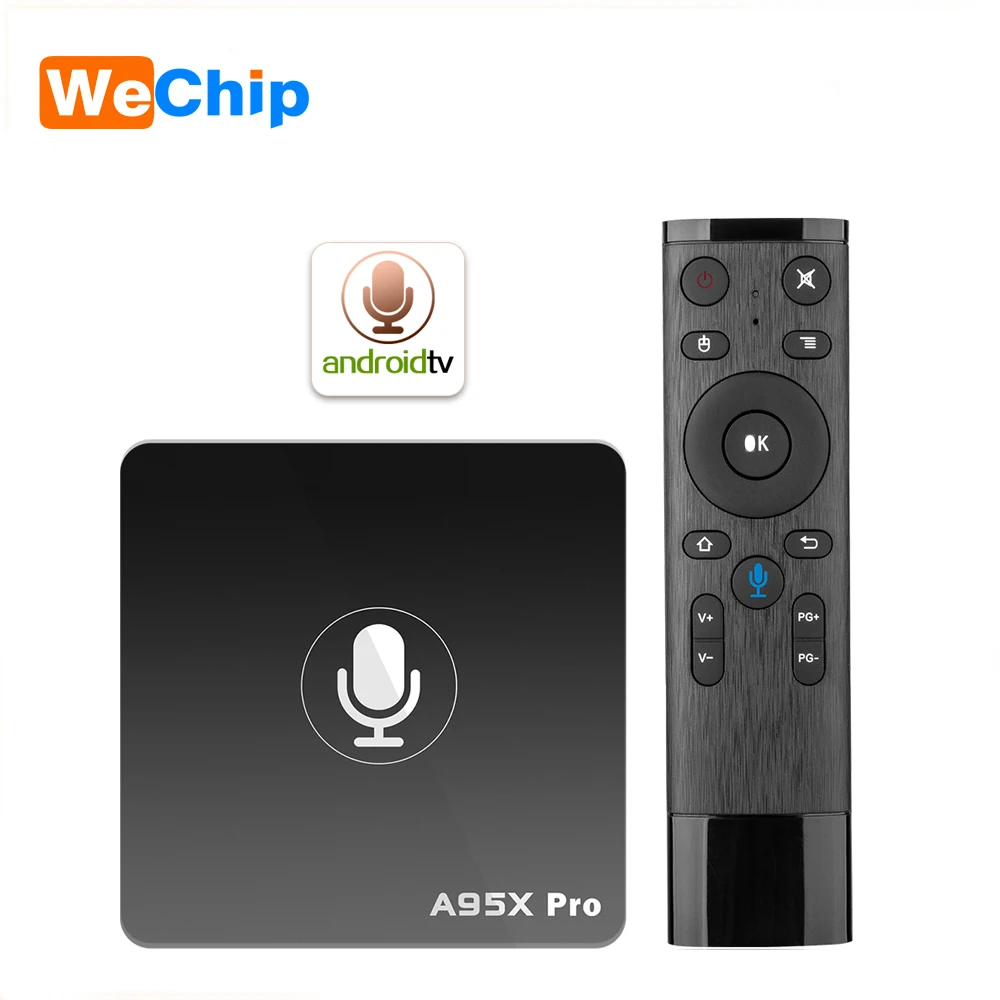

5PCS/LOT A95X Pro Android 7.1 (Android TV OS) TV Box S905W VP9 H.265 2GB+16GB WiFi LAN HD with 2.4G Voice Control 4k Media play