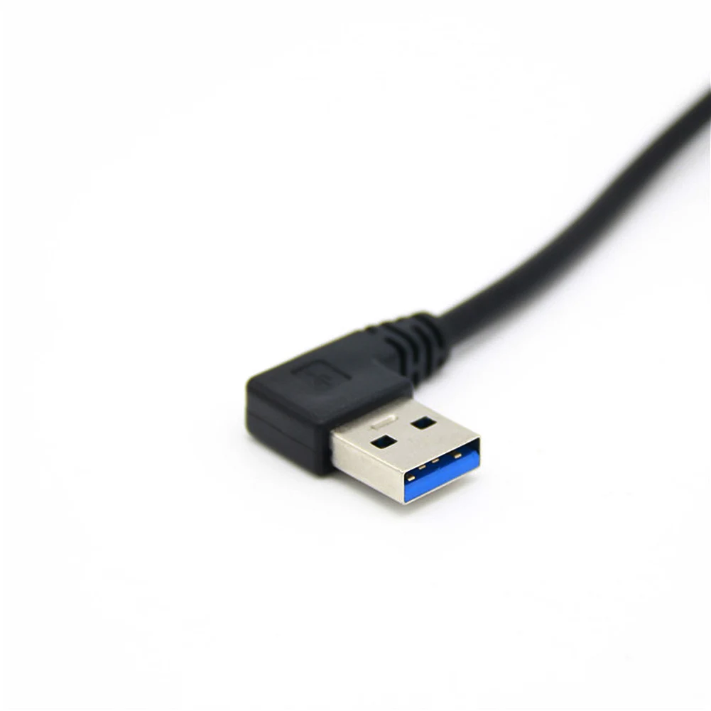 USB 3,0 A Женское крепление на панель к USB A мужской 90 градусов левый угол кабель-удлинитель для компьютера хоста