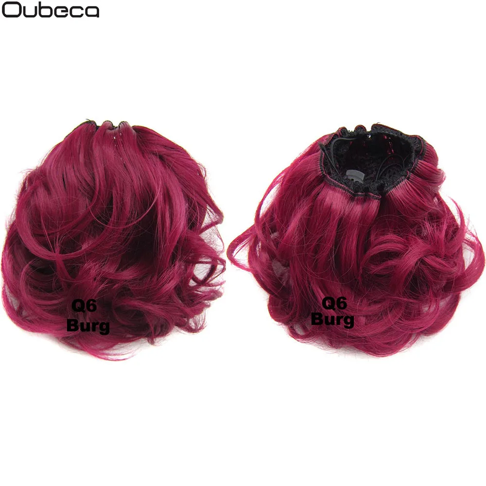 Oubeca синтетический шнурок волосы булочка кудрявые грязные волосы булочки Dount шиньон Updo покрытие конский хвост расширения для женщин - Цвет: Жук