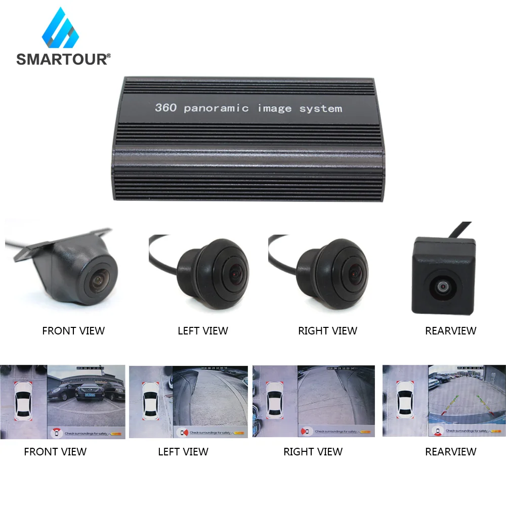 

Panoramic car camera, 360 degree HD bird's eye view In Car for 4-way parking integrated decoder driving recorder