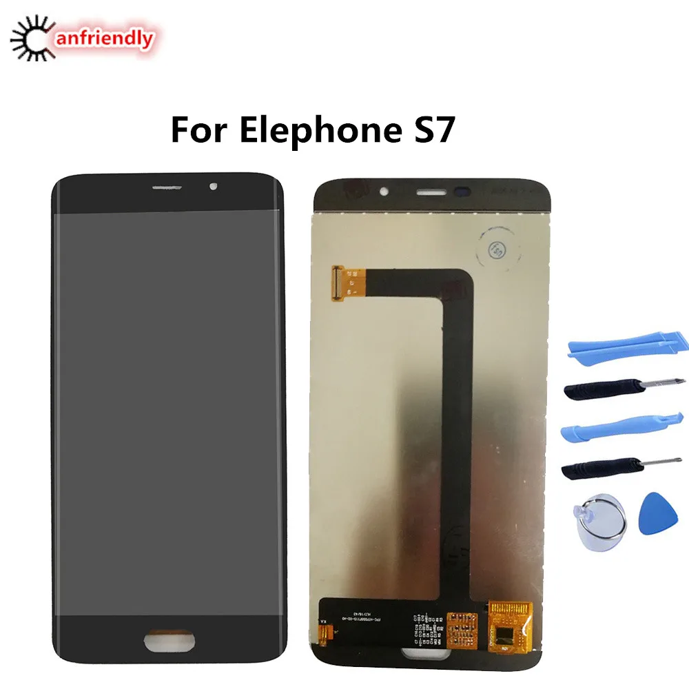 Для Elephone S7 S 7 5 &quotЖК-дисплей + стандартная стеклянная панель для LCD s дисплей |
