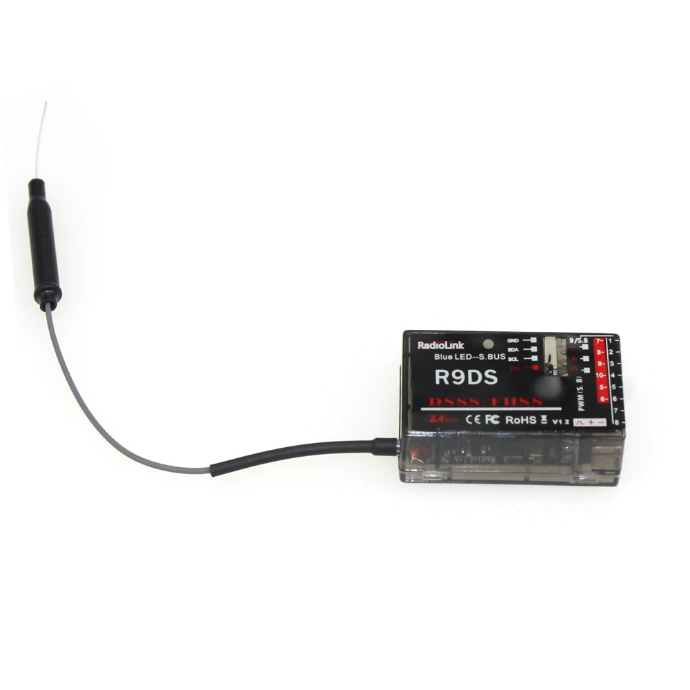 

F10491 RadioLink R9D 9CH 9 Channel Receiver 2.4Ghz For AT10 AT9 Transmitter Aircraft Aerial Photography Device