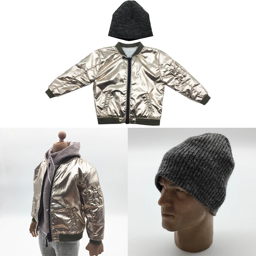 1/6 scale hat mens cap & Jacket Coat for 12inch male action figure toy doll