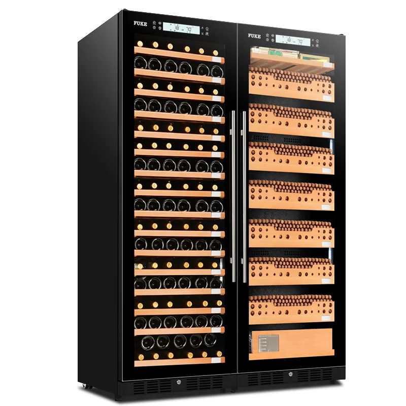 FUKE cigar светодиодные лампы для шкафа humidor винный шкаф дисплей большой кедровый деревянный сигарный кулер сигары винный шкаф FK-188WD2