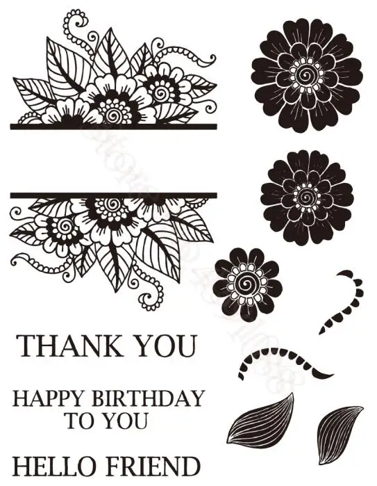 

thank you Transparent Clear Silicone Stamp/Seal for DIY scrapbooking/photo album Decorative clear stamp A1057