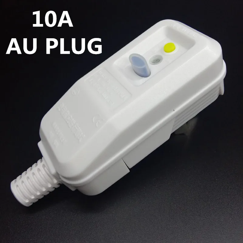 

Rewirable australia AU plug 10A avoid power Leakage protection plug Breaker Cutout RCD Australia New Zealand Household tools