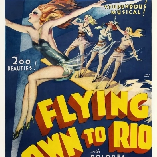 Flying Down To Rio Movie Fred Astaire Ginger Rogers Poster Print (18 x 24)
