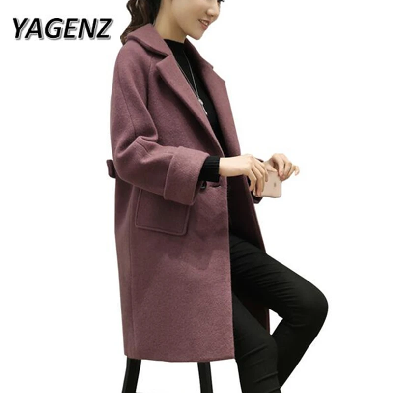 YAGENZ font b Women b font Warm Wool font b Jackets b font 2017 New Fashion