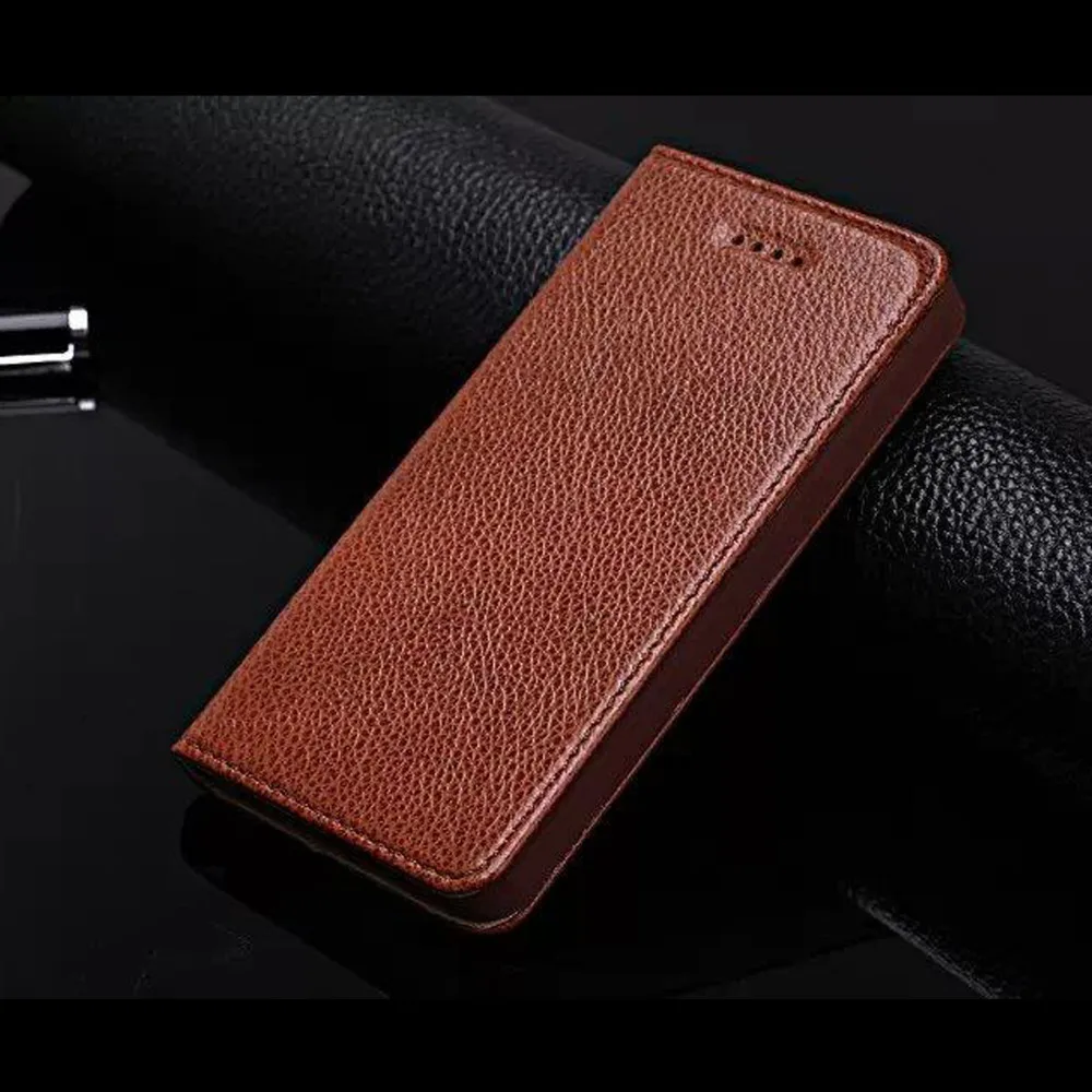 Fundas Cases For iPhone 4 & 4S Genuine Leather Cover Luxury Business Cell Phone Case Accessories Flip Magnetic Coque Capa