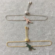 SLJELY, фирменный дизайн, 925 пробы, серебряный, розовый, мятный, зеленый браслет в виде динозавра, микро 5А, кубический цирконий, камни, ретро, для женщин, хорошее ювелирное изделие