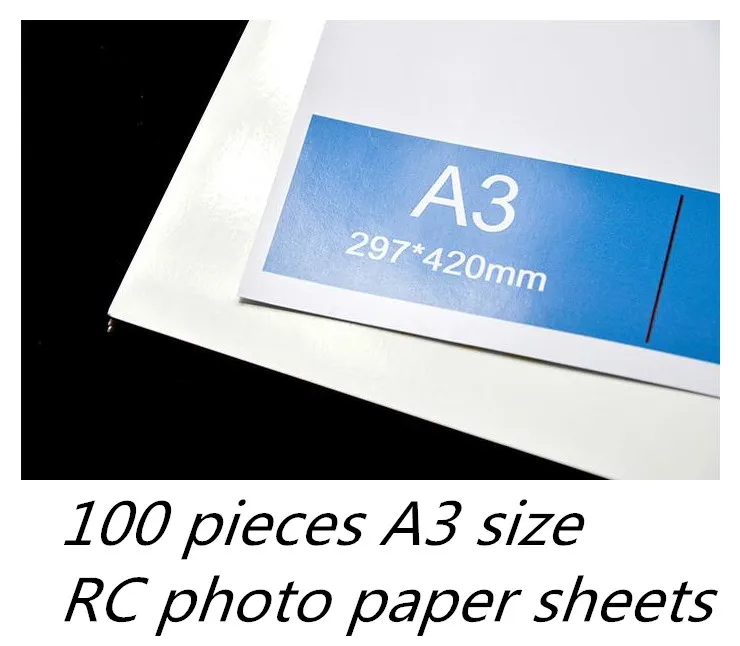 100 pieces A3 size digital printing RC photo paper waterproof top grade paperPhoto Paper