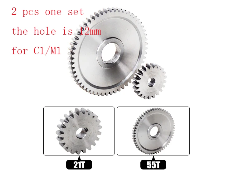 2 шт. один набор Simant SIEG: S/N: 10084A токарные станки и фрезерные станки C1 M1 металлический Редуктор Мини токарный станок шестерни металла