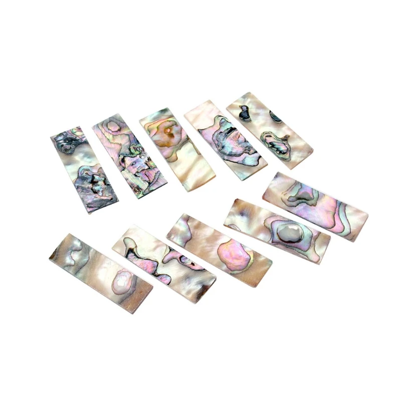 

10 PCS/ Set Abalone Guitar Block Fret Markers Luthier Tool for Bass Decor
