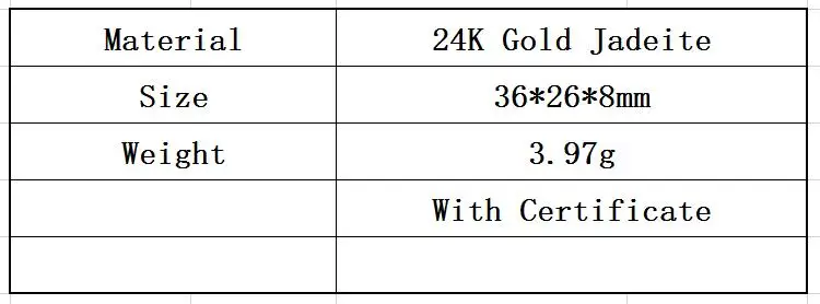 Твердые 24 K подвеска из желтого золота натуральный жадеид кулон в виде рыбы