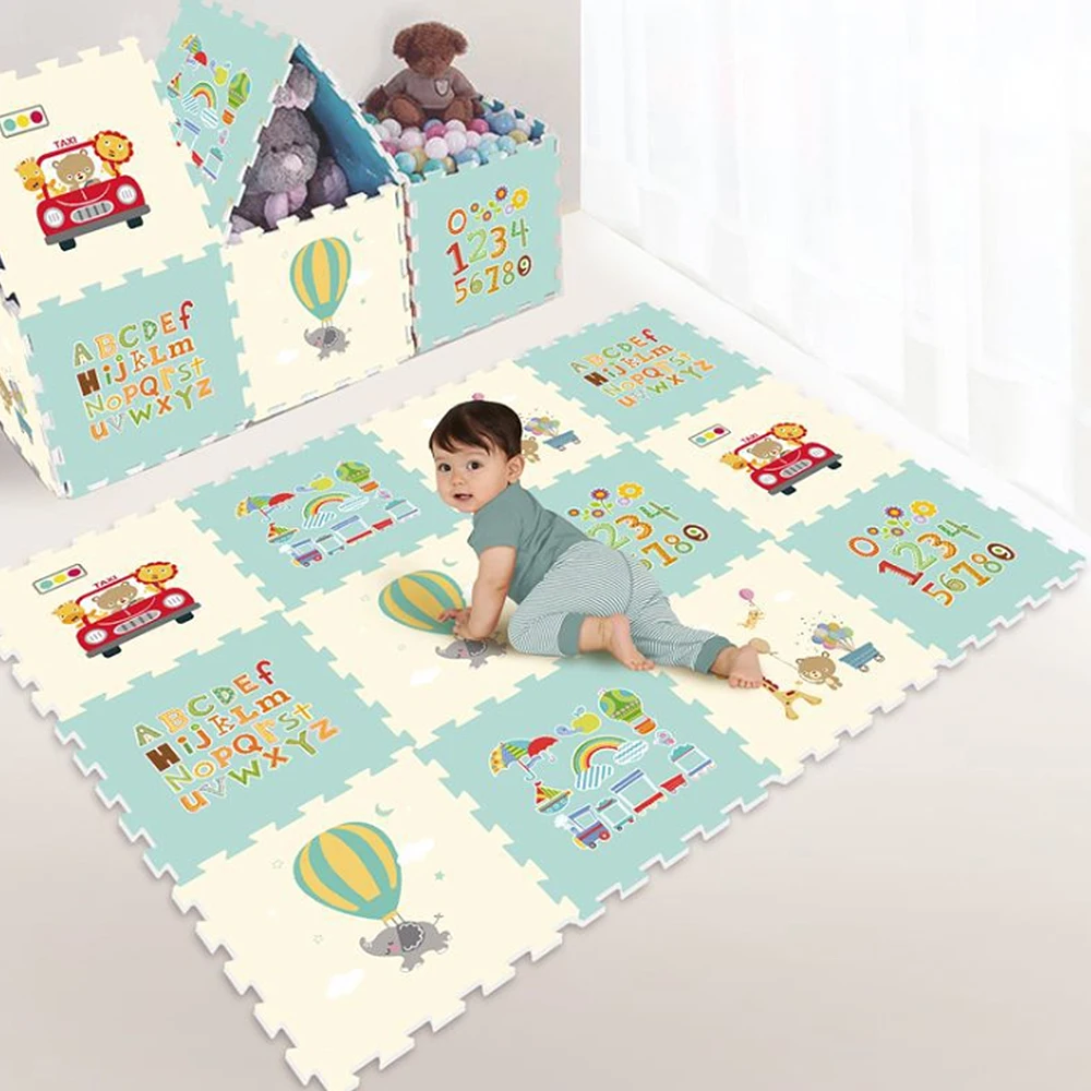 4 шт./компл. детский игровой коврик-пазл синий океан коврик ползающий коврик Блокировка активности пена для детей подарок для детей