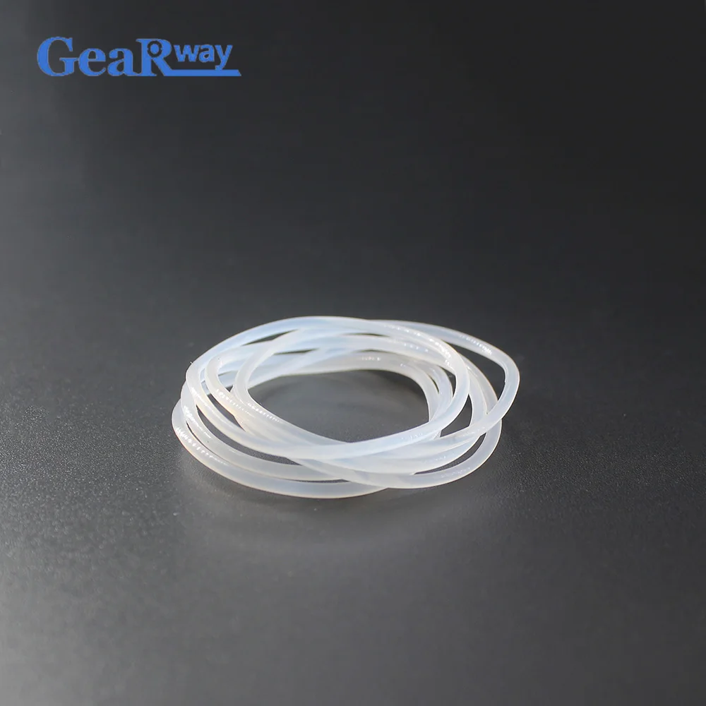 

Gearway 1.5mm CS O Ring Seal Gasket Food Grade Transparent Silicon O Type Ring 15.5/16/17/18/29/30mm OD VMQ O Ring Sealing