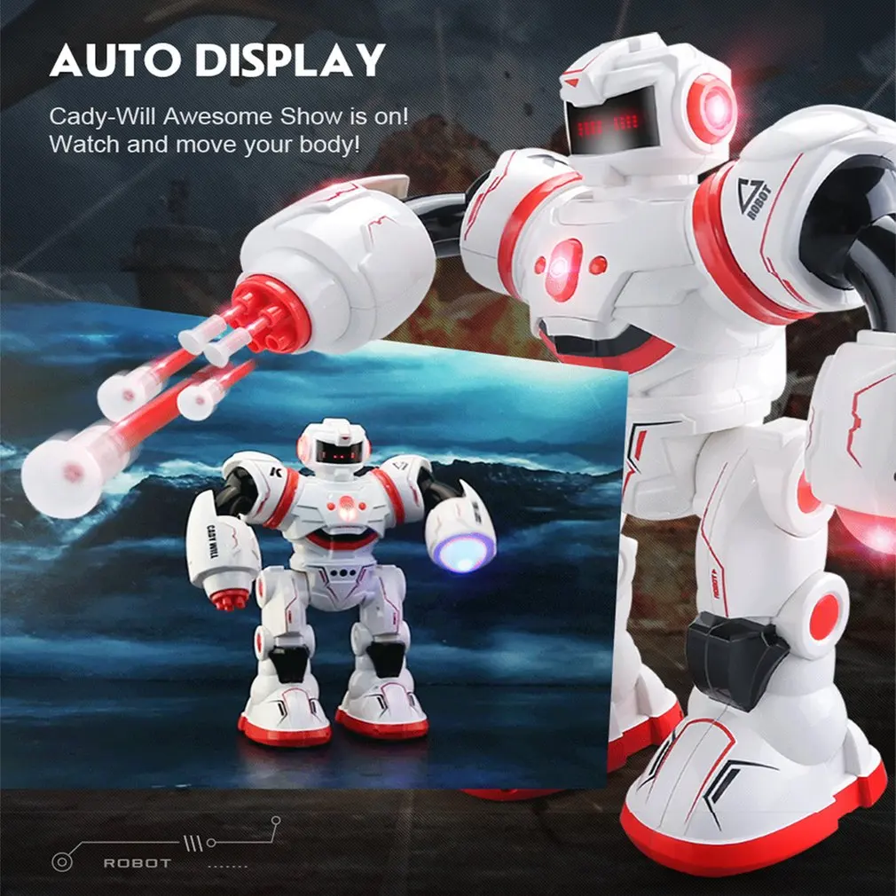 Robôs de Brinquedo para Crianças Mais Novo Controle Remoto Programável Defensor Robat Brinquedos Educativos Inteligente Musical Dança rc Presente 2020 23 2019 Mais Novo Controle Remoto Programável Defensor