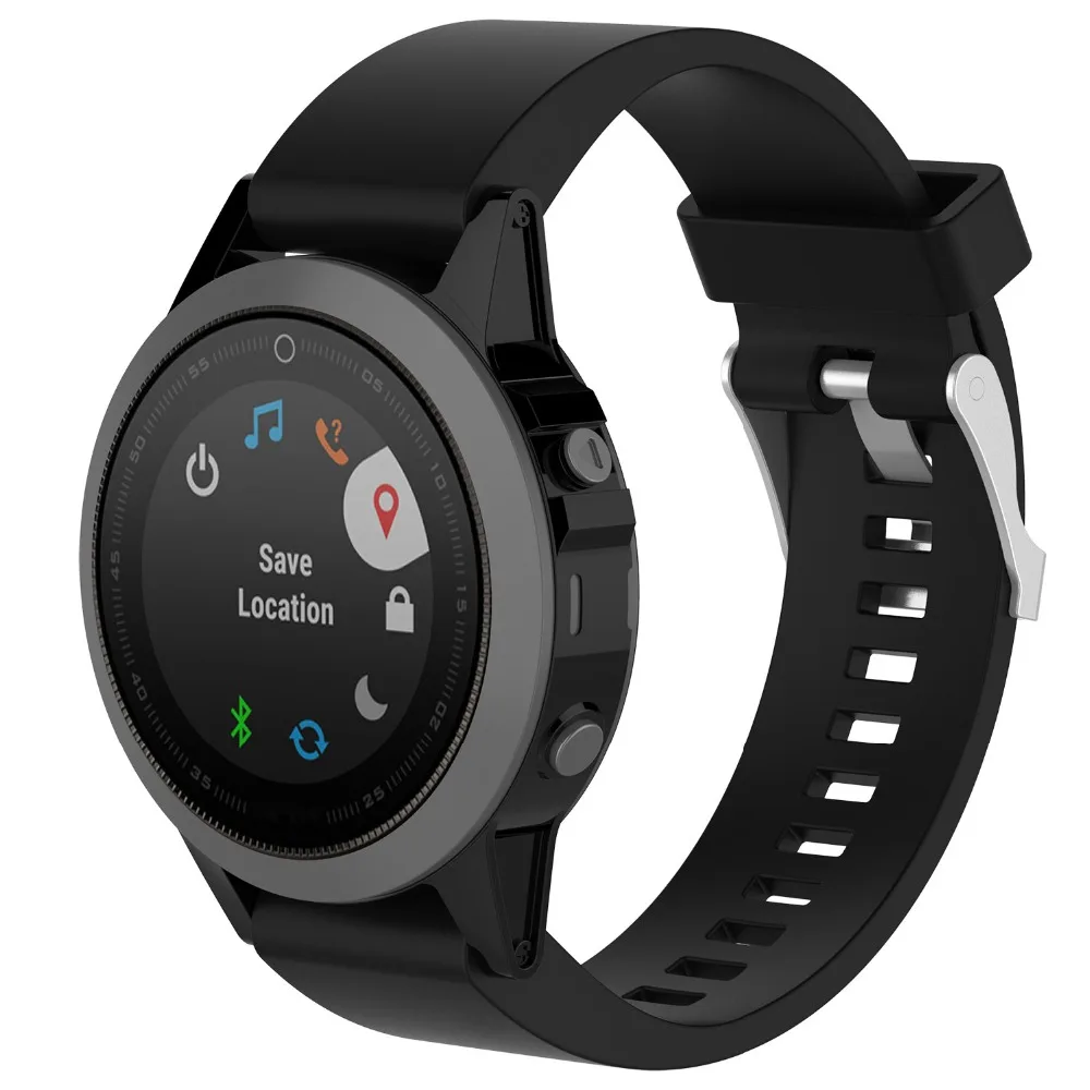 Для Garmin Fenix5S Smartwatch спортивный ремешок для часов Силиконовый ремешок для Garmin Fenix 5s/Plus металлические умные часы браслеты с застежкой