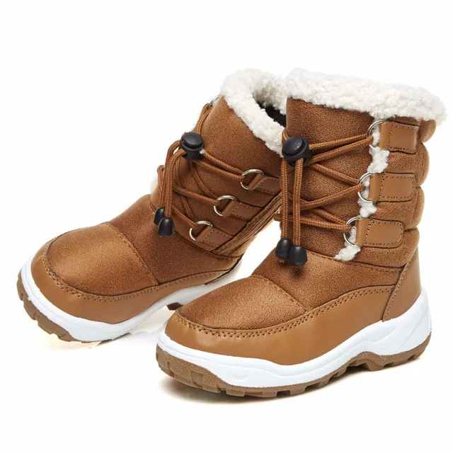 Winter Platform Boys Boots Mid Claf Children's Rubber Boots Winter