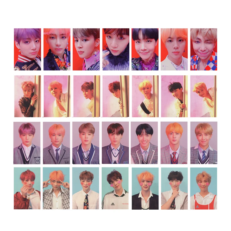 

Youpop KPOP Bangtan Boys LOVE YOURSELF Answer Album Photo Card JUNGKOOK SUGA V Hip Hop Self Made Paper Cards Photocard XK589