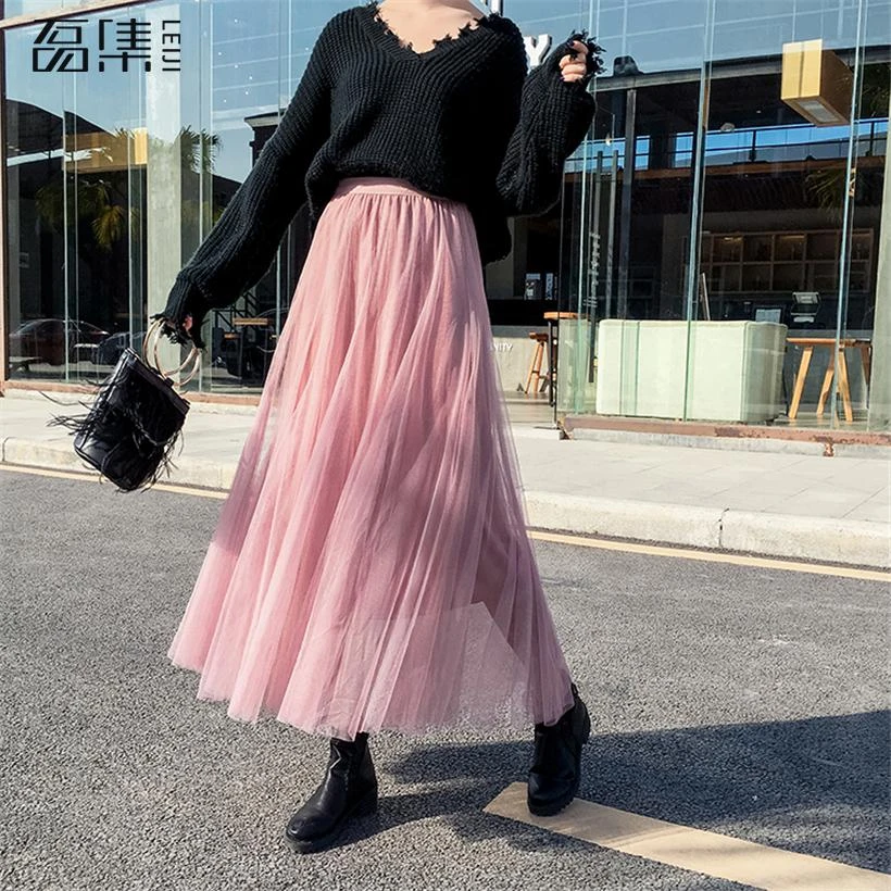 Tulle skirt casual Clearance