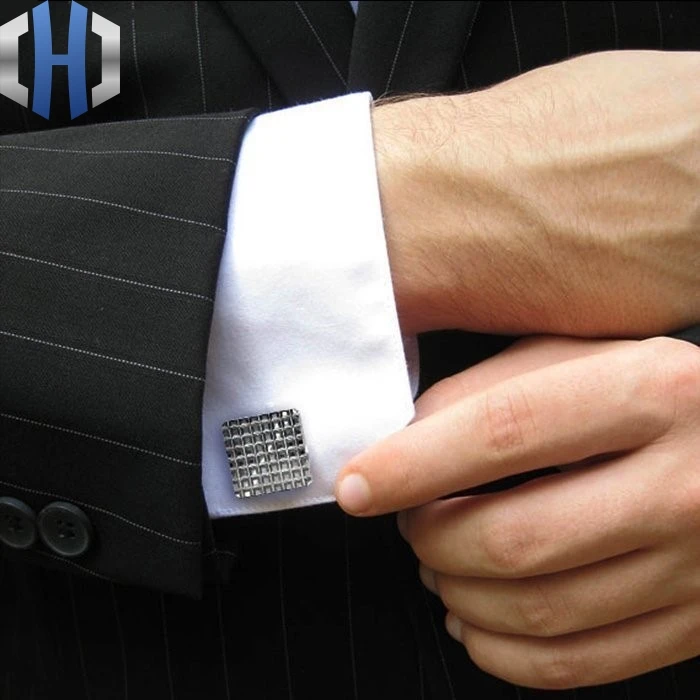 Titanium Cufflinks High end Business Shirt Cufflinks Sleeve Nails French Lettering Simple
