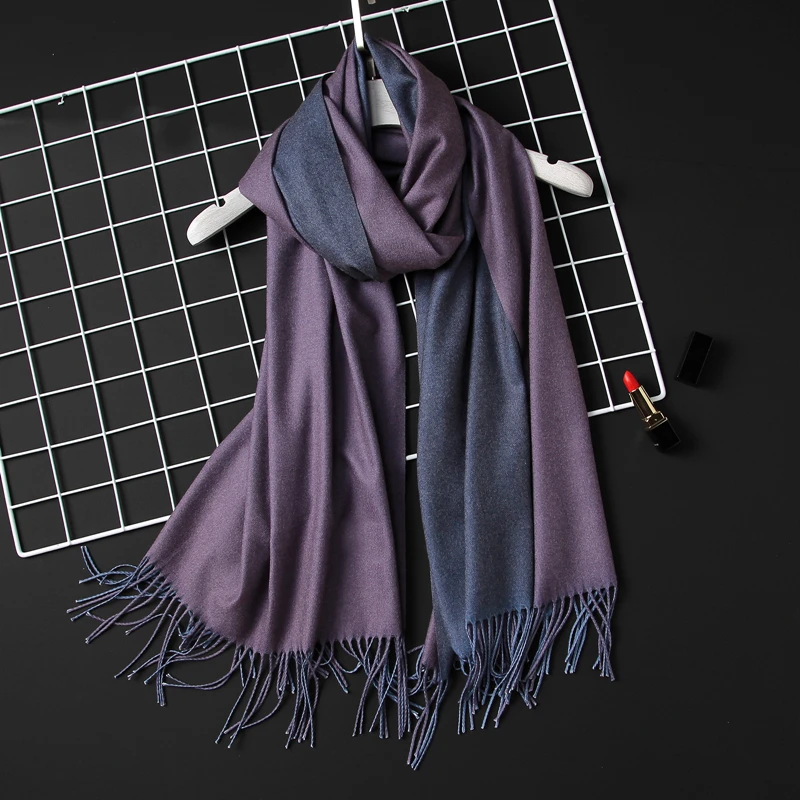 2019 Winter Women Scarf Fashion Solid Soft Cashmere Scarves for Lady Pashmina Shawls Wrap,c34