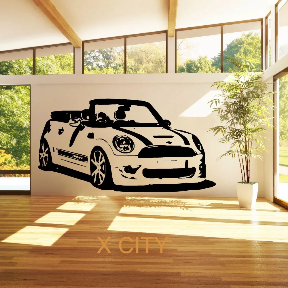 Buy MINI COOPER CONVERTABLE FAMOUS CAR WALL ART