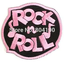 Рок-н-ролл с розовым логотипом Cutie девочкa леди женщина рок-группа вышитая железо на и нашивка на одежду тяжелая металлическая Заказная заплата