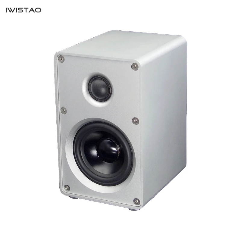 IWISTAO HIFI 2 сторонний 3 дюймовый динамик цельноалюминиевая 1 пара книжная полка