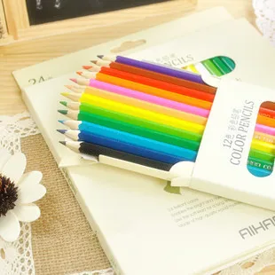 

Fresh (12 pcs/set) Multicolour Wooden Standard Pencil Set,Promotional Gift Stationery Retail