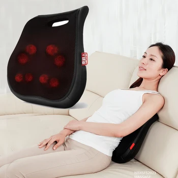 

Heating Neck Shoulder Back Body Multifunctional Massage Pillow Shiatsu Massager Device Cervical Healthy Massageador