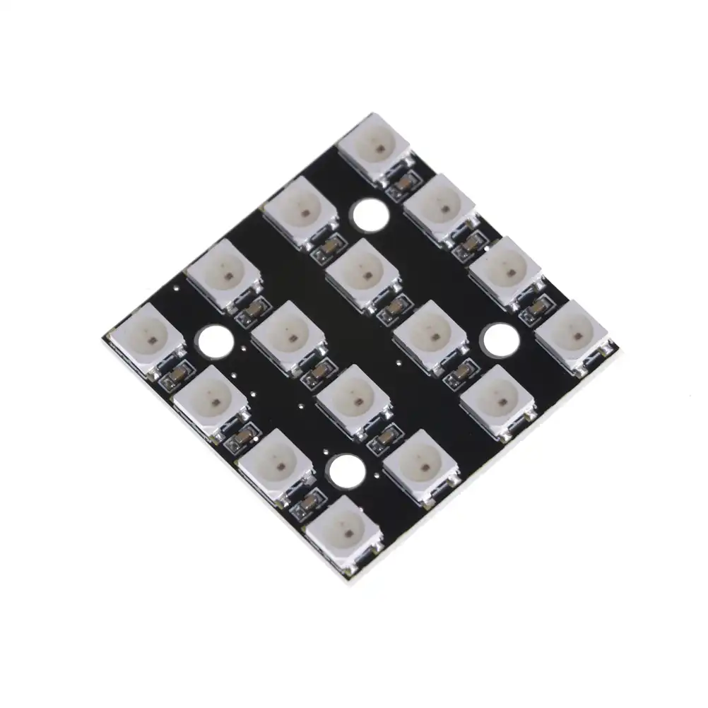 One Piece Rgb Led 4x4 16 Bit Ws2812 5050 Rgb Led Integrated Drivers For Arduino Led Modules Aliexpress