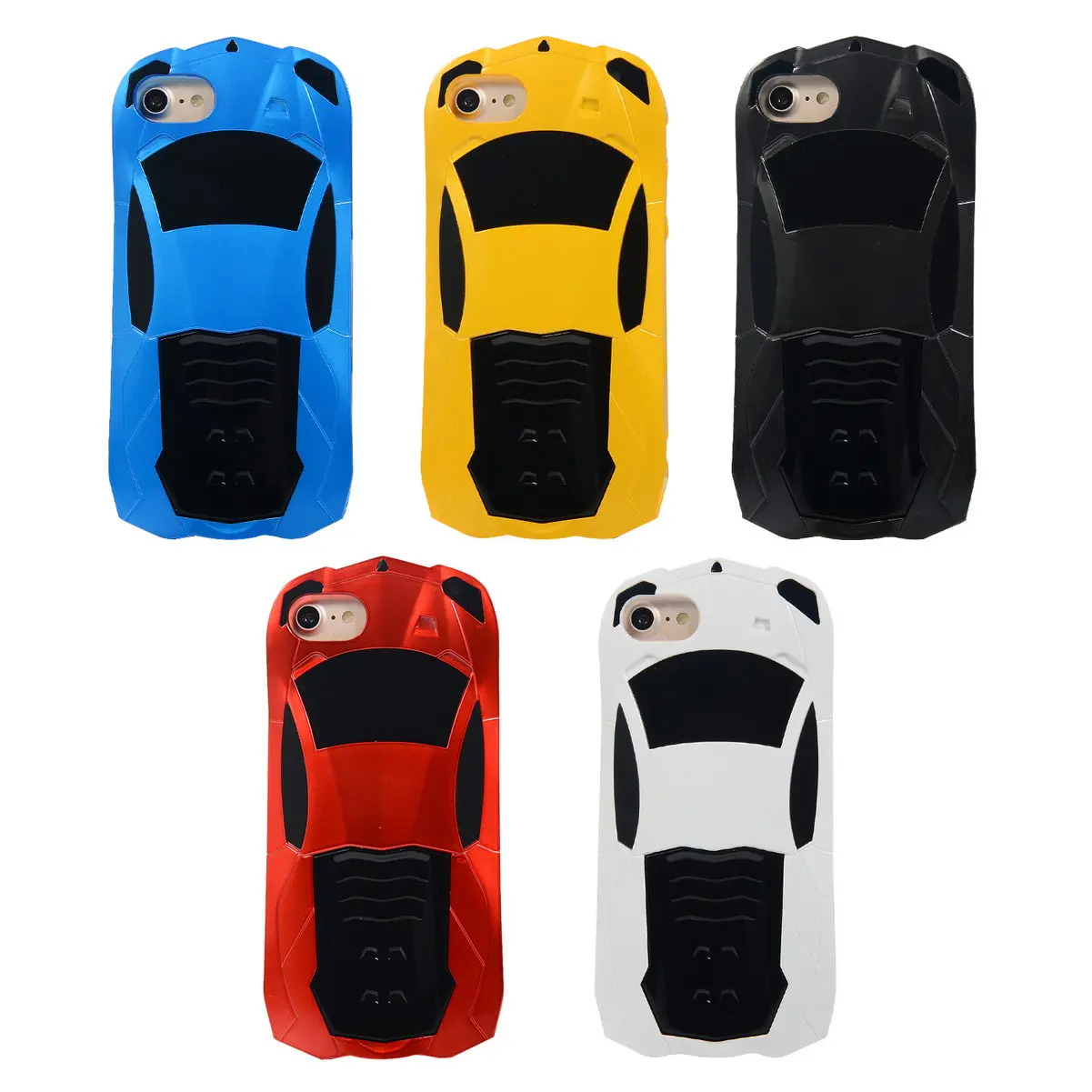 

car-styling case for iPhone 7 Personality Handsome Sport Car Design Hard Stand Cover For iPhone X XS 6s 6 8 Plus Race car Holder