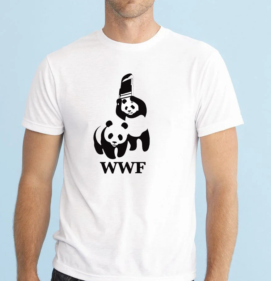 مضحك Wwf الباندا المصارعة حفظ الباندا مضحك محاكاة ساخرة الحياة البرية تي شيرت المحملة الأعلى الرجال أزياء قصيرة الأكمام ملابس علوية من القطن ... مضحك Wwf الباندا المصارعة حفظ الباندا مضحك محاكاة ساخرة الحياة البرية تي شيرت المحملة الأعلى الرجال أزياء قصيرة الأكمام ملابس علوية من القطن ...