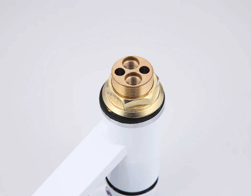 Frap Kitchen Faucet Mixer Cold and Hot Water Sink Tap Multi Color Single Hole 360 Rotating Multi Color Handle Cover ChoicesF4534