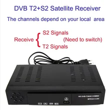 2018 Full HD 1080P T2+S2 Video Broadcasting Satellite Receiver Box TV HDTV Composite Digital High-definition Receiver EU/UK plug