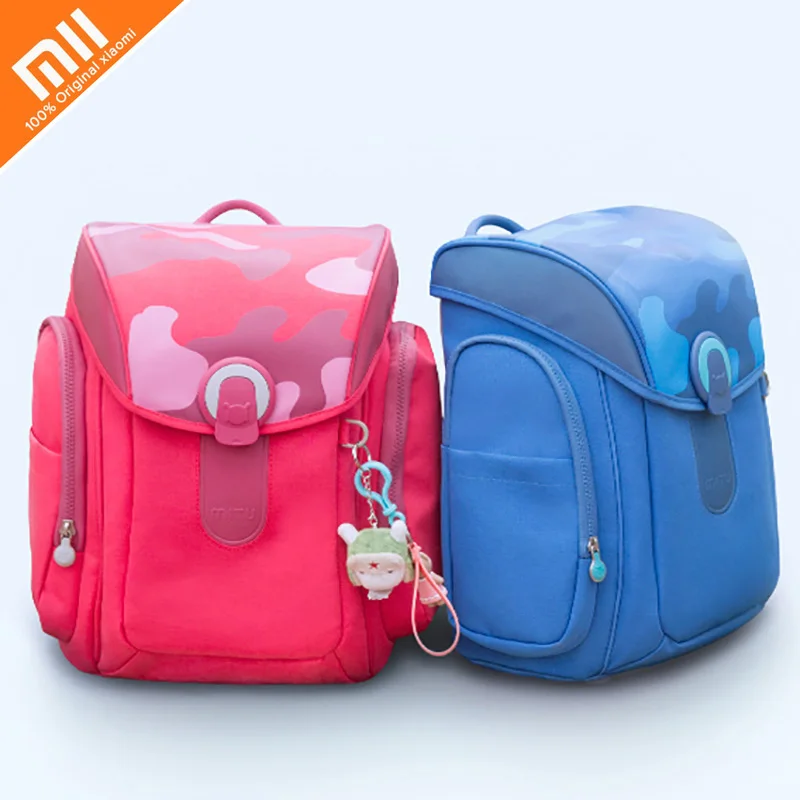 

Xiaomi Casual Decompression Spinal Dirt-Resistant Children Book bag 1-3-6 1kg Weight Night vision Waterproof Kids' Shool Bag HOT