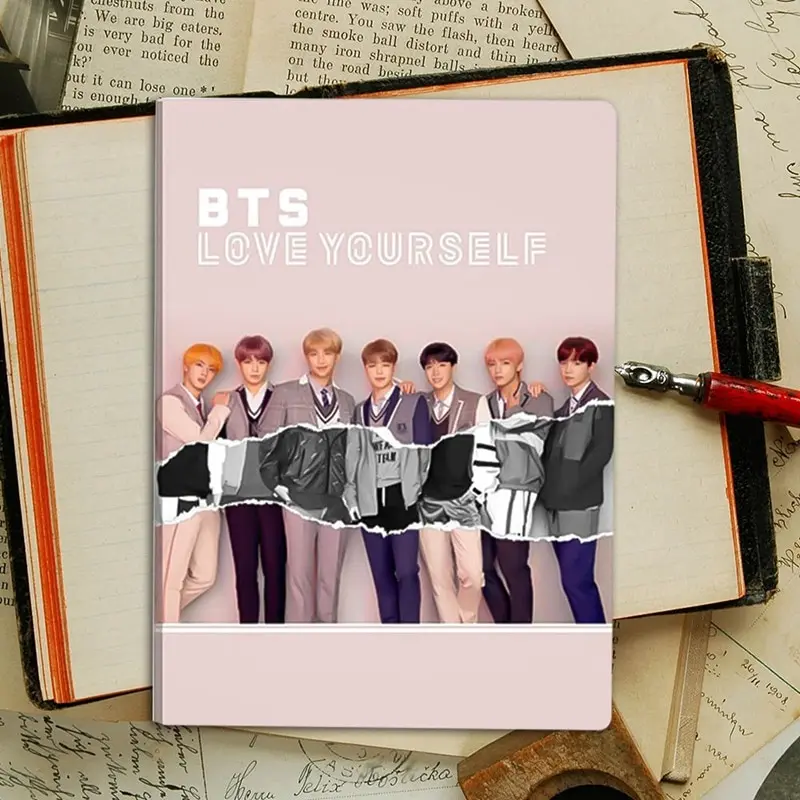 

Kpop BTS Love Yourself Answer Notebook Album Cover Poster Note Book JIN V JIMIN SUGA Pop Star Diary Planner students Stationary