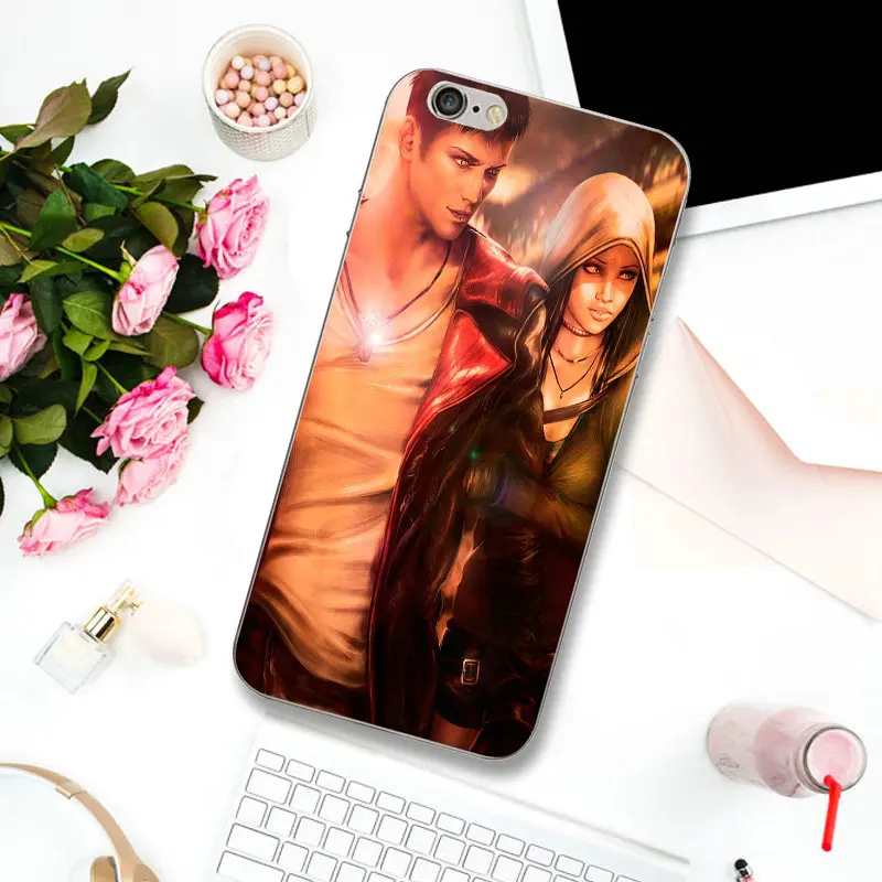 Dmc Devil May Dante Мягкий ТПУ силиконовый чехол для мобильного телефона iPhone 8 7 6 6S Plus X XR XS Max 10 5 5S SE 5C 4 4S чехол