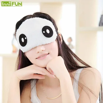 

New Cute Face White Panda Eye mask Eyeshade Shading Sleep Cotton Goggles Eye mask sleep mask Eye Cover health Care