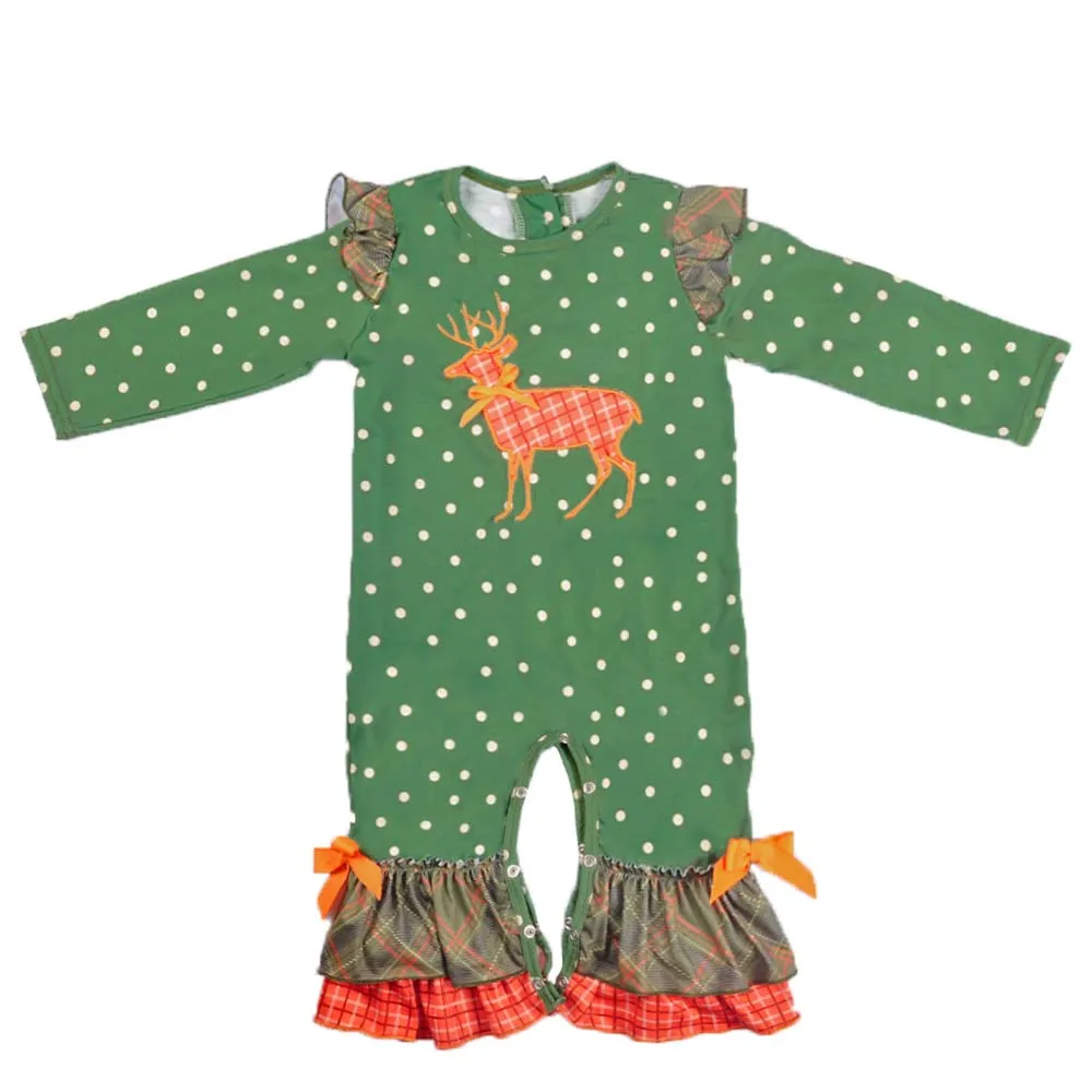 

Conice NINI Baby Girls Boutique Romper Popular Infant Long Sleeves Newborn Romper Matching Outfit GPF810-317