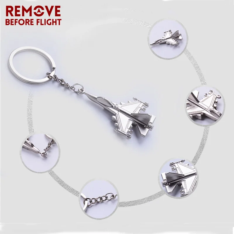 Remove Before Flight Helicopter Shaped Key Ring Chain for Aviation Gifts Creative Metal Plane Keychain Brand Jewelry Key Chains